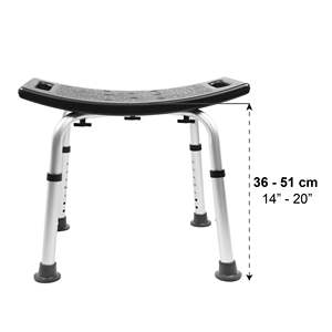 Tabouret de douche, tabouret de bain pour personnes âgées rectangulaire PEPE P30002 - Product Image 1