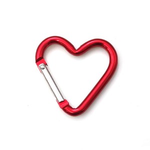 Mosquetón en forma de corazón con capacidad de carga de 5 kg, llavero, gancho para mochila, tendedero para niños, aleación de aluminio multicolor - Product Image 5