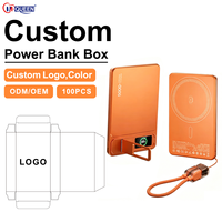 Batterie Externe Magnétique Sans Fil Li-Polymère 5000-10000 mAh, Chargeur Portable Ultra Mince 22,5W pour iPhone – Vente en Gros