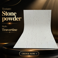 Revêtements muraux décoratifs en pierre de travertin flexible, 2-3 mm, imperméables, résistants au feu, fabriqués en Chine