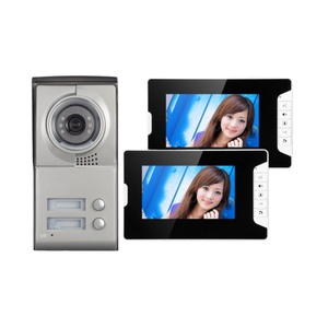 Độ nét cao Video <span class=keywords><strong>intercom</strong></span> chuông cửa với multi-đơn vị bố trí và an ninh Hệ thống kiểm soát truy cập màn hình kép video cửa điện thoại - Product Image 1