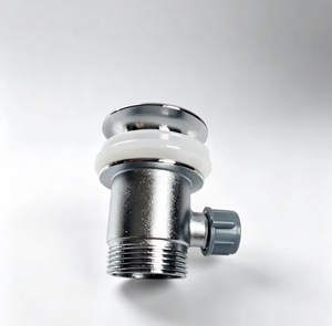 Kit completo de válvula de desagüe emergente cromada moderna con rosca estándar de EE. UU. para lavabo de <span class=keywords><strong>baño</strong></span>, ideal para gabinetes de tocador de hotel. - Product Image 5