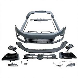 Pare-chocs avant VW <span class=keywords><strong>Golf</strong></span> 6 2008-2012 avec <span class=keywords><strong>calandre</strong></span> pour VW <span class=keywords><strong>Golf</strong></span> 6 R20 GTI Styler Bodykit Pare-chocs de voiture 2008 2009 2010 2011 2012 - Product Image 1