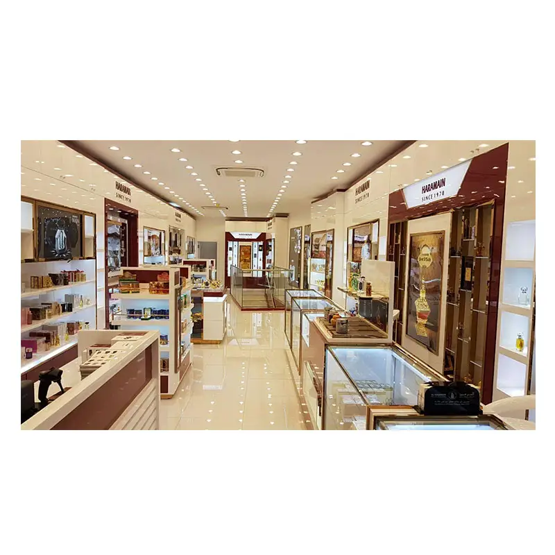 Rak Display Interior parfum, braket kabinet perawatan kulit rak kosmetik Display berdiri untuk toko ritel