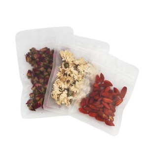 In Stock And Custom Clear Transparent 3 Side Seal Flat Resealable Zip Lock Food Packaging Plastic Pouches Bags