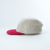 Gorra de 5 Paneles sin Estructura, Bordada y Personalizable, de Tela de Pana, para Deportes, Moda y Actividades al Aire Libre
