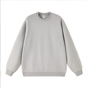 Custom 400Gsm Heavyweight High PULLOVER Oversized Hoodies Vintage Acid Wash Distressed Crewneck Blank <b>Sweatshirts</b> LOGO Digital - Product Image 3