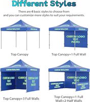 Tente de réception pliable écologique et imperméable 10x10 personnalisable avec cadre en aluminium et logo pour événements et salons professionnels