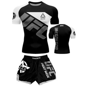 Martial Arts Wear Custom-Made MMA Rash Guard Suit High Quality Men Bjj Fitness <strong>Grappling</strong> Tracksuit and <strong>Shorts</strong> - Product Image 6