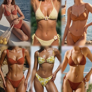 Lote al por mayor de trajes de baño de moda para mujer: bikinis, conjuntos de una pieza y dos piezas, y ropa de playa de verano en stock variado. - Product Image 1