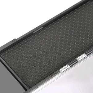Boîte de rangement transparente pour ligne de pêche en plastique, 31, 36, 41, 45 cm, portable, avec design en maille noire, étui universel pour accessoires de pêche - Product Image 1