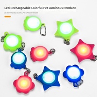 Pendentif LED en silicone en forme de dessin animé pour animaux de compagnie, étiquette d'identification lumineuse pour chiens et chats, lumière de sécurité extérieure clignotante, fonction anti-perte, vente en gros d'usine