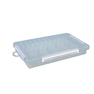 Transparent 28 Compartment Storage Box With Lid For Desktop Organizing Parts And Daily Necessities Rectangle Shape - Product Image 5