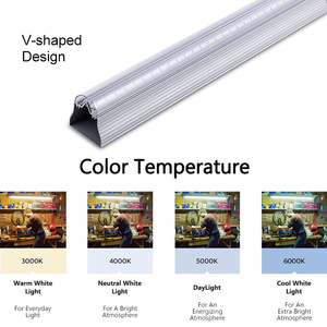 Cho 4ft 8ft 6000K G13 T8 NHÔM LED ống 110 Lm/W 5-năm bảo hành thương mại ống đèn - Product Image 5