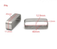 Cloxy ceinture et accessoires 40mm en acier inoxydable D anneaux pour boucle de ceinture bracelet en cuir boucle gardien boucle de ceinture en acier inoxydable