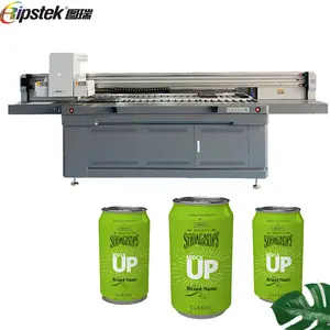 Ripstek Printer Uv Silinder Ukuran Besar, dengan Ri Coh G5I Printhead untuk Botol Air, Cangkir, Cangkir Aluminium Printer Uv Putar