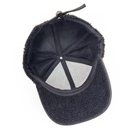 Gorras de béisbol de lana de cordero de 6 paneles al por mayor gorra deportiva de lana de peluche ajustable sombrero de invierno para mujeres y hombres