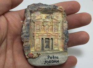 Résine Jordan Archaeological City of <span class=keywords><strong>Petra</strong></span> Aimant de réfrigérateur 3D souvenirs pour les voyageurs - Product Image 4