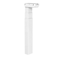 Colonne de levage électrique intelligente pour bureau, design moderne réglable, matériau en acier inoxydable