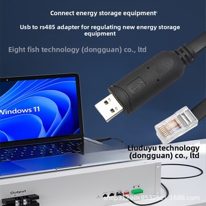 Câble adaptateur Ethernet USB-A RJ45 vers <span class=keywords><strong>RS485</strong></span> pour contrôle BMS de batterie, conducteur en cuivre, communication série - Product Image 2