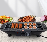 Barbecue Électrique Sans Fumée, Plaque Chauffante Électrique avec Table Hot Pot, Style Coréen, Grand Format d'Intérieur Facile à Nettoyer, Qualité Professionnelle