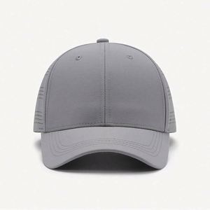 Casquette de baseball à 6 panneaux, personnalisable en usine, vierge, perforée au laser, respirante, pour l'été, en gros, en stock - Product Image 1
