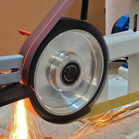 Ponceuse à bande industrielle BS272V avec moteur en cuivre pur, ponceuse à bande multi-directionnelle pour le finissage des métaux, du bois et de l'acrylique