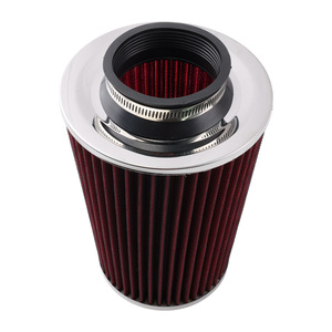 Filtro de Aire Universal de 76 mm, Rojo, de Algodón, Alto Flujo, para Mejora de Admisión Automotriz - Product Image 3