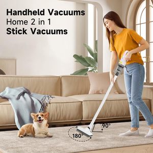 Aspirateur électrique portable sans sac 2 en 1 pour sols durs, poils d'animaux, hôtels et usage domestique, 600W - Product Image 2