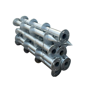 Pieux hélicoïdaux à vis de fondation ASTM, structure en acier soudé robuste, galvanisation à chaud pour bâtiments - Product Image 2