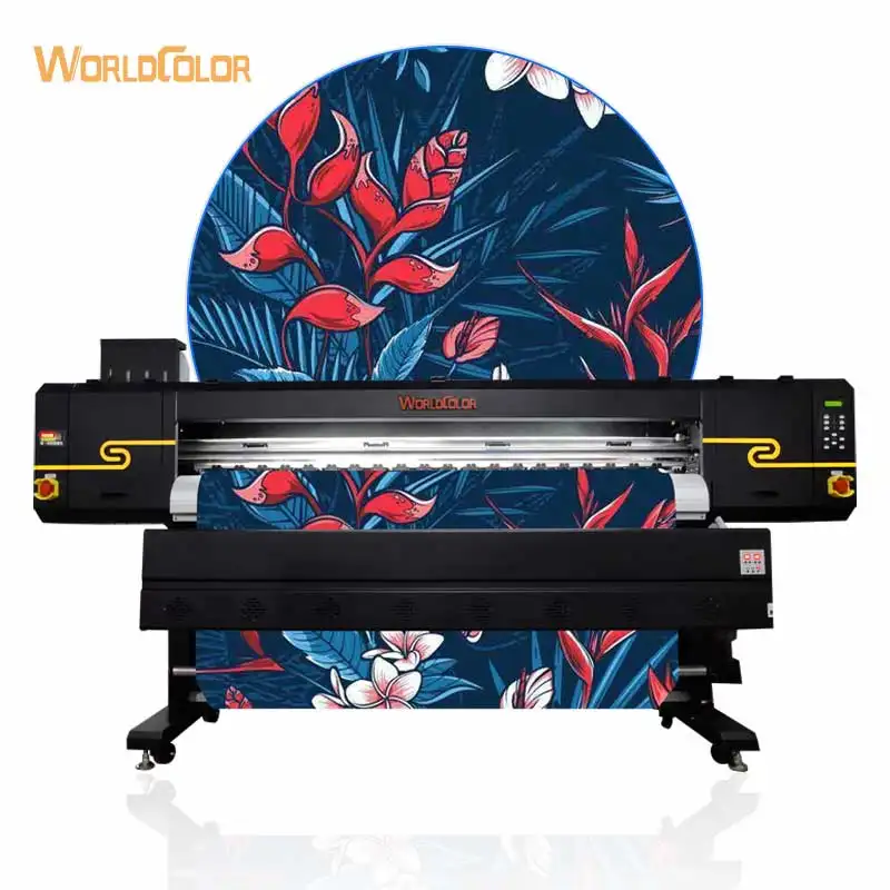 Factory sale wide format dye Sublimation Printer machine digital Inkjet printer for textile cotton polyester fabric printing