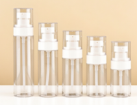 Flacon pulvérisateur transparent/blanc de 30 ml, 50 ml, 60 ml pour l'emballage de produits de soin de la peau