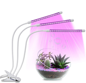 Lampe horticole de croissance LED, 3 têtes réglables, minuterie/connexion usb, spectre complet, intensité variable, éclairage pour culture de plantes, pour l'intérieur et l'extérieur - Product Image 1