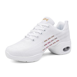 Chaussures de danse pour femmes respirantes avec coussin d'air, semelle fendue souple, chaussures de jazz flexibles pour la danse en ligne et le fitness - Product Image 5