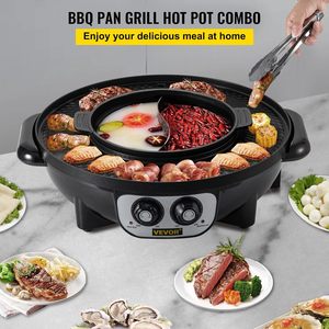 หม้อไฟฟ้าอเนกประสงค์แบบแยกส่วน หม้อสุกี้ไทย พร้อมเตาบาร์บีคิว - Product Image 5