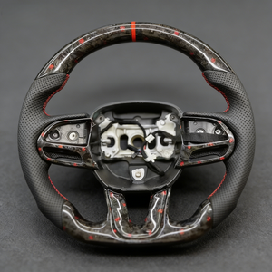 Volant de voiture en fibre de carbone pour Dodge Charger <span class=keywords><strong>Challenger</strong></span> Durango SRT 2014 2016 2017 2019 2021 2023 - Product Image 5