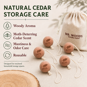 Boules de cèdre 6 pièces, boules en bois aromatiques pour nettoyeurs à sec, tailleurs, rangement de vêtements et de linge, vente en gros - Product Image 6