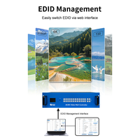Processeur de raccordement vidéo sans coupure 4096x2160P60 3840x1080P60, commutateur matriciel HDMI 12x12, mode de raccordement multi-groupe, FCC CE