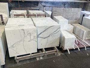 Lusso nobile costo efficace e leggero italiano Carrara bianco piatto sottile piastrelle di marmo - Product Image 4