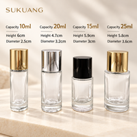 En stock, vente en gros : flacon de parfum à sertir 10ml, 15ml, 20ml, 50ml, flacon en verre de luxe vide, portable, rechargeable, avec pulvérisateur à pression