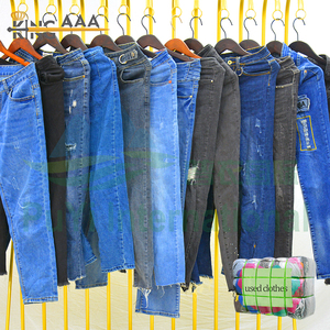 Taglie forti Jeans donna all'ingrosso di seconda mano pantaloni corea usato abbigliamento balle vestiti usati da tacchino - Product Image 5