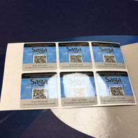 Conception libre Impression personnalisée Étiquette de sécurité en papier de sécurité en couleur Autocollant anti-faux papier couché QR Code Sticker