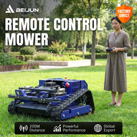 Vente en gros usine Beijun Loncin 224CC 1500W Tondeuses à gazon télécommandées à chenilles 4 temps DIY pour vignoble