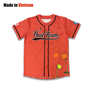 Camiseta de Béisbol Estilo Urbano Personalizada con Impresión por Transferencia de Calor, Talla Grande, Protección UV - Product Image 1
