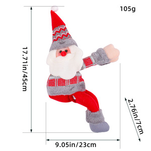 Christmas Plush Curtain Tieback Santa Snowman <b>Reindeer</b> Curtain Holder Doll Curtain Buckle Home Window <b>Xmas</b> Decoration - Product Image 6