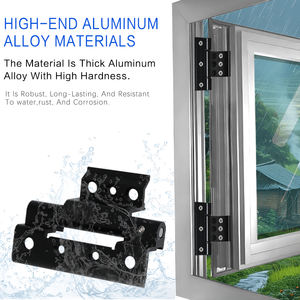 Черные алюминиевые дверные петли-бабочки, 270 градусов, современный дизайн, аксессуары для внешней мебели - Product Image 6