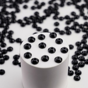 Perles <span class=keywords><strong>de</strong></span> strass à coudre en résine époxy Onyx 6mm, forme diamant, à dos plat, trou central, breloque ancre, fournitures <span class=keywords><strong>de</strong></span> bijoux nautiques - Product Image 1