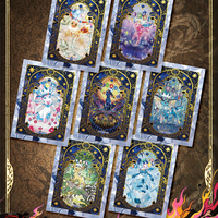 YQ Pokemoned Three Gods Scroll Card Set Origin 6.0 Super Topic Ink Fan Art Foil Packs, Groudon Kyogre Tarjetas Coleccionables Raras TCG