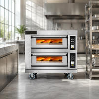 RTK Bakkerijmachines Volledig RVS Commerciële Elektrische Pizzaoven met Timer voor Restaurant met Bakkerijapparatuur