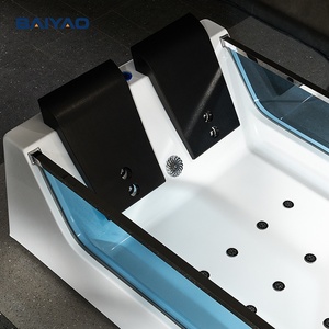 Baignoire <span class=keywords><strong>Jacuzzi</strong></span> Moderne BaiYao pour 2 Personnes, Bain à Bulles d'Air avec Jets d'Air - Product Image 6